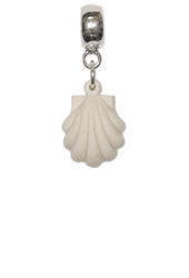 Scallop Shell Charm, Porcelain Angels and Ornaments - Margaret Furlong Designs 2011