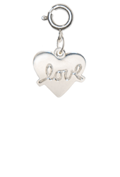 Sterling Love Heart Charm, Porcelain Angels and Ornaments - Margaret Furlong Designs Love Images